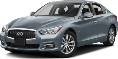 Front angle view of sedan with LED headlights and alloy wheels