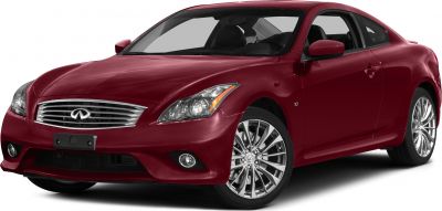 Red 2-door coupe with chrome grille and alloy wheels