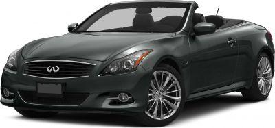 Convertible with distinct front grille, sleek headlights, and alloy wheels