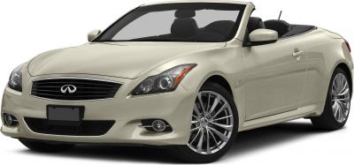 Sporty luxury convertible front-side view with multi-spoke wheels.