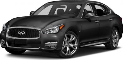 Front grille and sharp headlight design of a luxury sedan