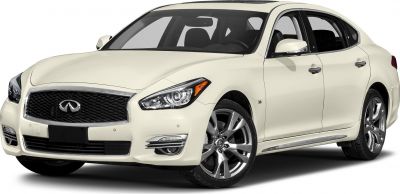 Luxury sedan with bold mesh front grille and alloy wheels