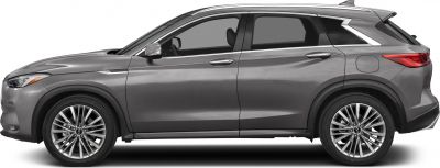 Side profile of SUV with alloy wheels and sleek design