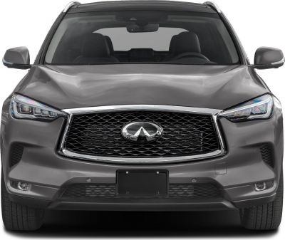 Front view highlighting grille and LED headlights