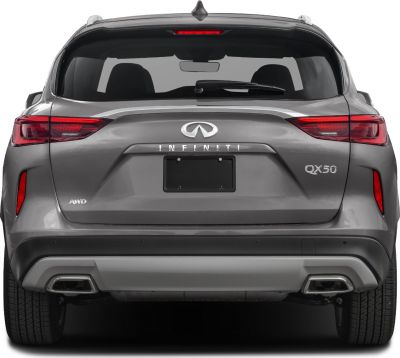Rear LED taillights, dual exhaust outlets, AWD badge, rear window wiper