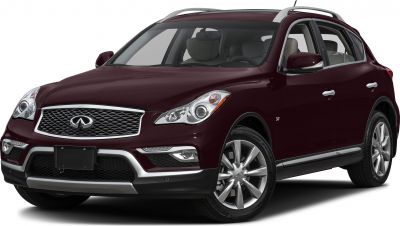 Front view of SUV with distinctive grille, headlights, and alloy wheels