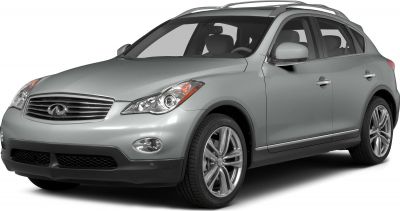 Front three-quarter view of silver crossover with alloy wheels and roof rails