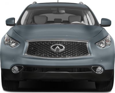Front view with distinctive grille and headlights
