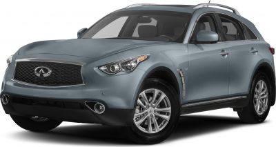 Front-side view of SUV with chrome grille and sleek headlights