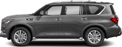 Side profile of luxury full-size SUV with alloy wheels
