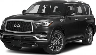 Front angle view showing grille, LED headlights, alloy wheels, and side mirrors