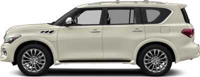 Side profile with alloy wheels and side vent on large luxury SUV