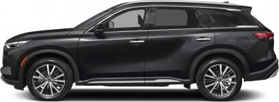 Sleek side profile of a modern SUV with alloy wheels and chrome door handles