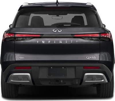 Rear view with LED tail lights and AWD badge
