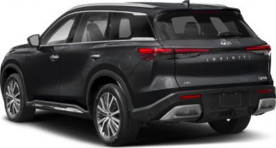 Black SUV rear side with AWD badge and modern taillights