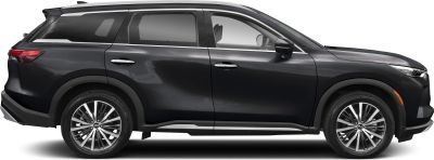 Sleek SUV side profile with distinctive alloy wheels