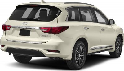 Rear view of luxury SUV with stylish taillights and chrome trim