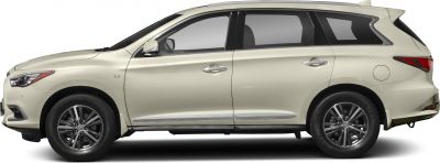 Side view of sleek SUV with alloy wheels and tinted windows