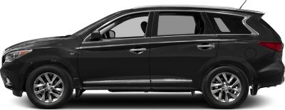 Black SUV side profile with alloy wheels and chrome trim