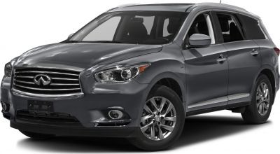 Front three-quarter view of luxury SUV with distinctive grille and alloy wheels
