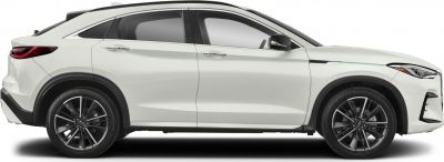 Side profile of luxury SUV highlighting sleek body lines and distinctive wheels