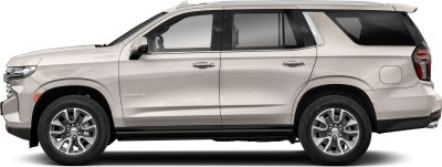 Full side profile of an SUV with alloy wheels and four doors.