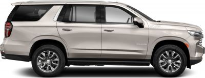 Side profile of SUV with alloy wheels and tinted windows