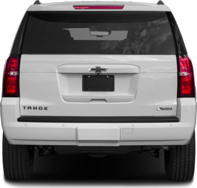 Rear view of full-sized SUV with distinct tailgate and rear lighting