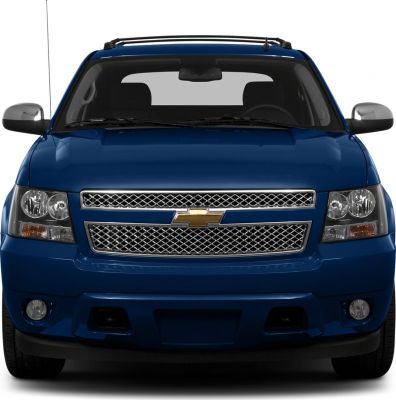 Front grille and headlights of an SUV/truck