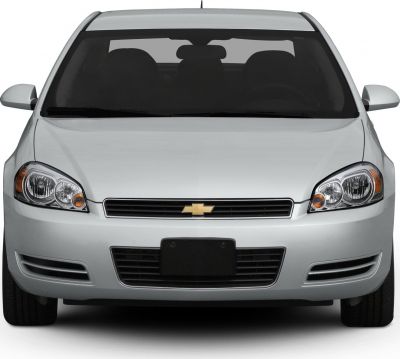 Front view showing headlights and grille of a sedan