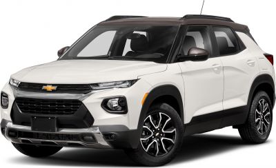 Bold front grille and modern headlights of an SUV with two-tone roof.