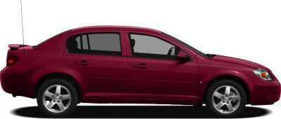 Side view of a sedan with rear spoiler and alloy wheels