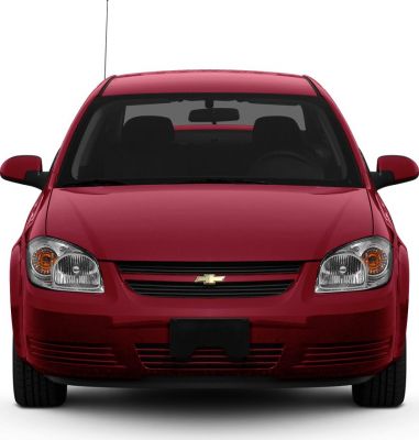 Detailed front view with headlights, grille, and aerodynamic shape