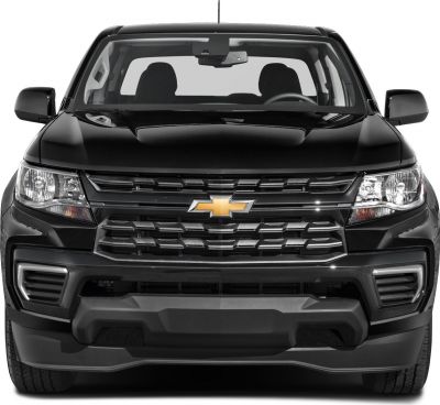Front view with grille, headlights, hood scoop, and bumper