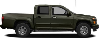 Double cab pickup truck with extended truck bed side profile