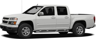 Four-door pickup truck with crew cab and chrome side steps