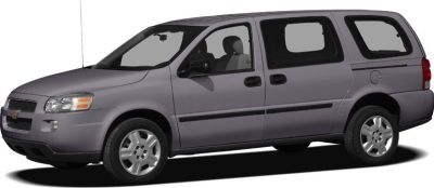 Minivan with sliding side doors and five-spoke alloy wheels
