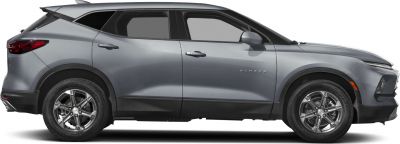 Side profile of a modern mid-size SUV with sleek lines and updated styling.
