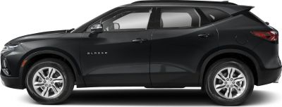 Side profile of a sleek modern SUV with distinctive body contours and alloy wheels.