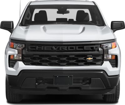 Front view with bold grille and split headlight design