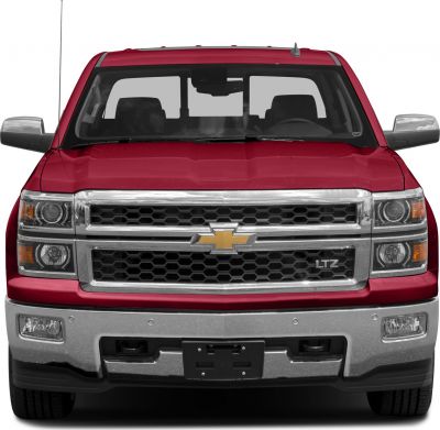Front grille and headlights with chrome bumper