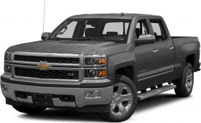 Pickup truck front and side view showing grille, headlights, and chrome side steps.