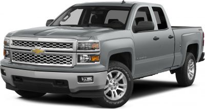 Pickup truck front side view with bold grille and alloy wheels
