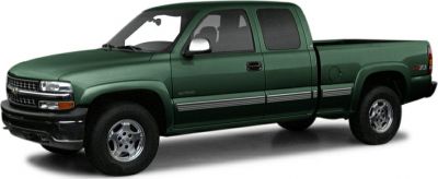 Side view of extended crew cab pickup with truck bed.