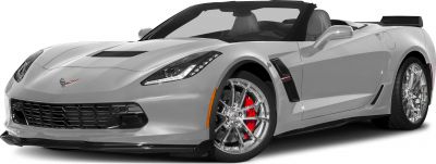Front view with headlights, chrome wheels, and red brake calipers
