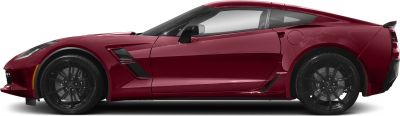 Sleek side profile with aerodynamic styling and black wheels