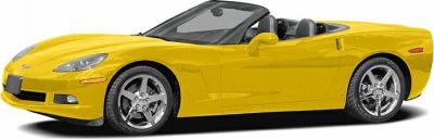 Yellow convertible sports car with chrome wheels and aerodynamic design