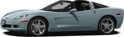 Sporty coupe with aerodynamic side profile and performance wheels.
