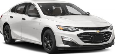 Sleek front grille, headlights, and side view of a midsize sedan