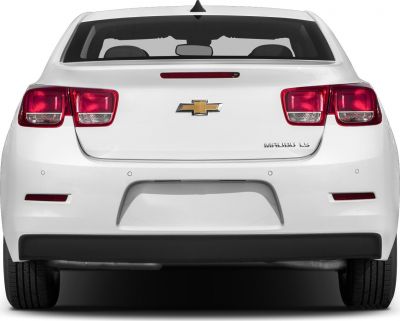 Rear view with distinctive quad tail lights and trunk design